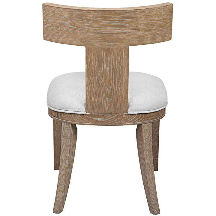 TAYLOR NATURAL OAK KLISMOS DINING CHAIR