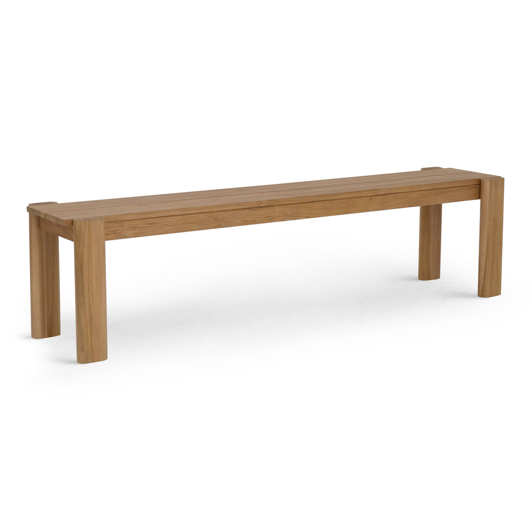 TEMPO NATURAL TEAK OUTDOOR DINING BENCH