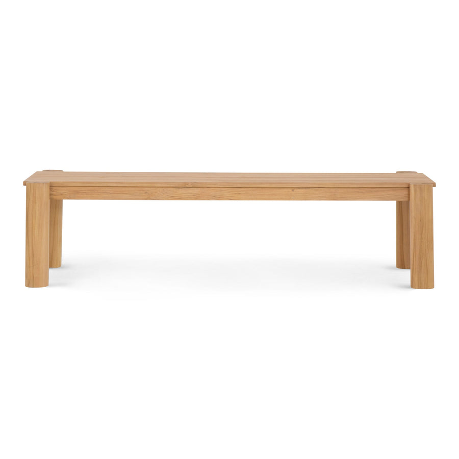 TEMPO NATURAL TEAK OUTDOOR DINING BENCH