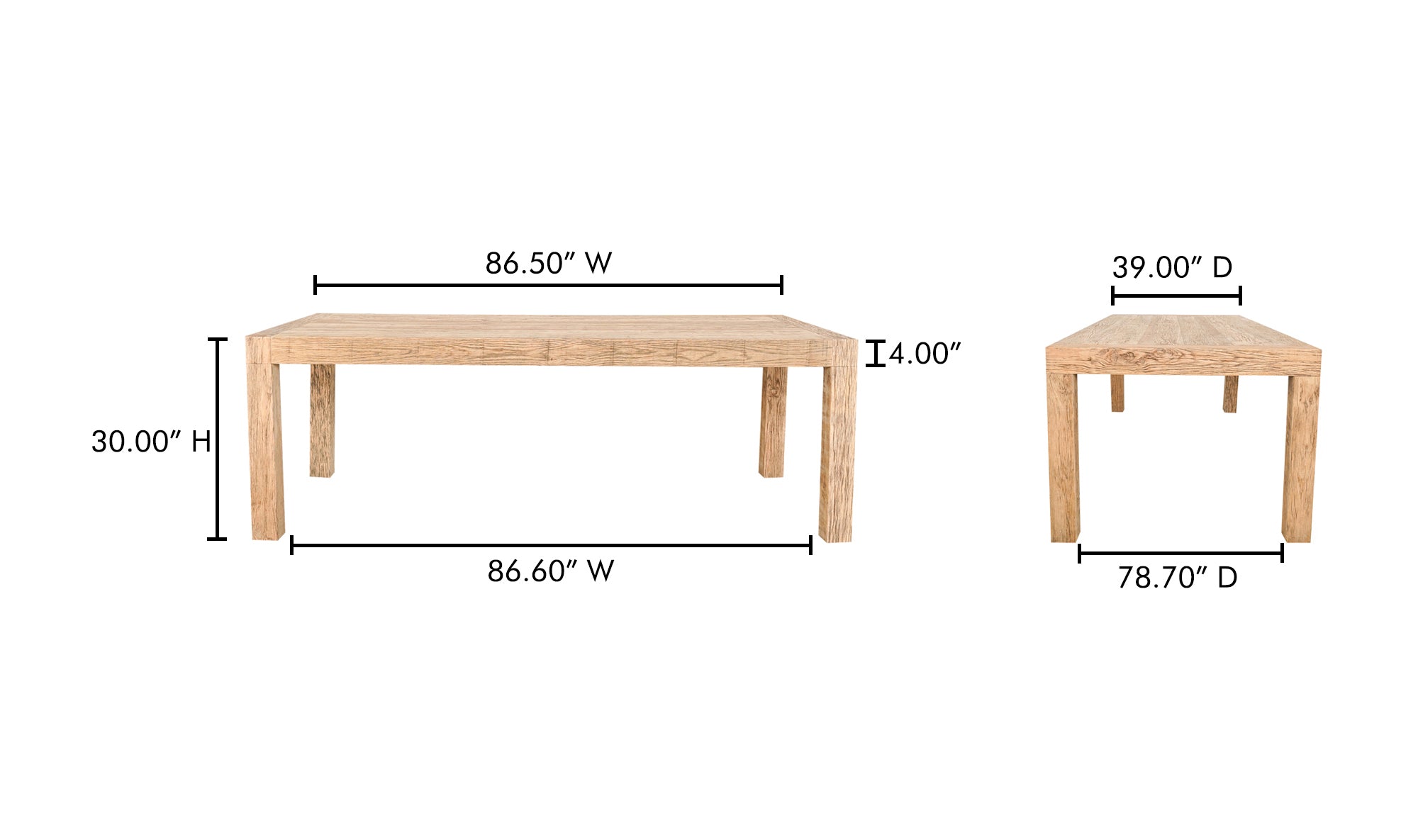 TERRAIN AGED OAK DINING TABLE – ShopDesignTap