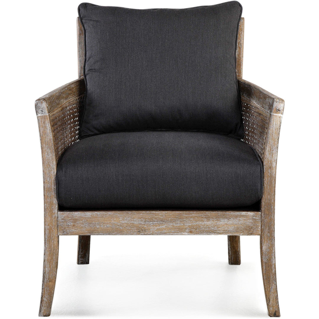 THE GROVE CANE CHAIR: CHARCOAL