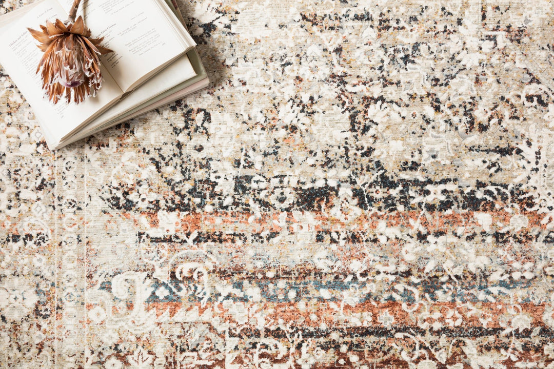 THEIA 05 RUG: TAUPE / BRICK