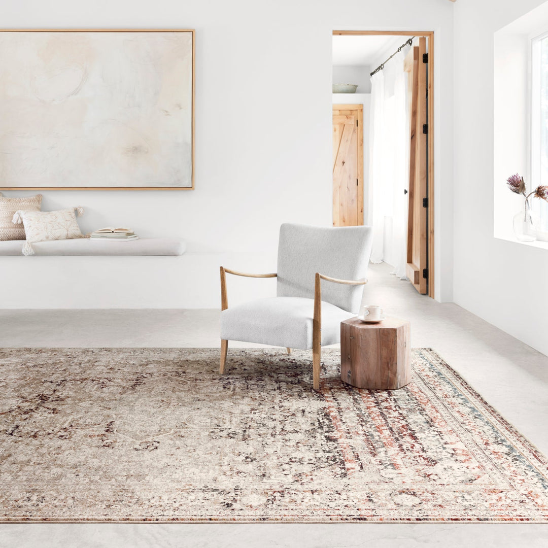 THEIA 05 RUG: TAUPE / BRICK