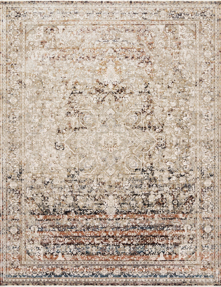 THEIA 05 RUG: TAUPE / BRICK