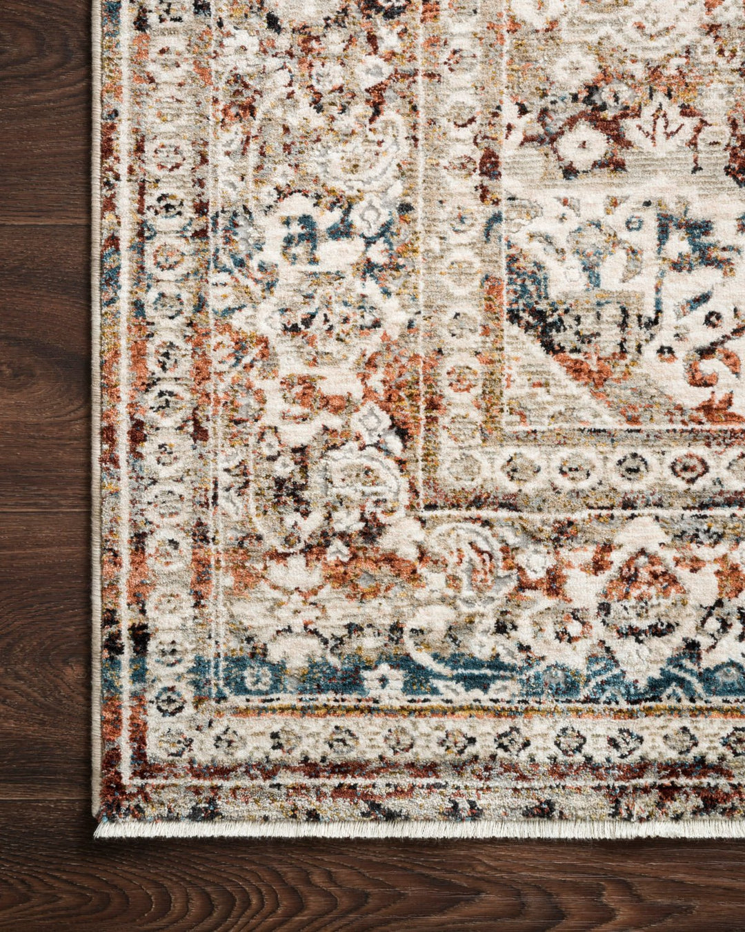 THEIA 05 RUG: TAUPE / BRICK