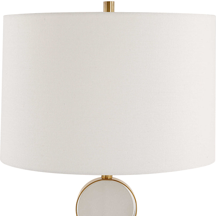 THREE RINGS BRASS TABLE LAMP