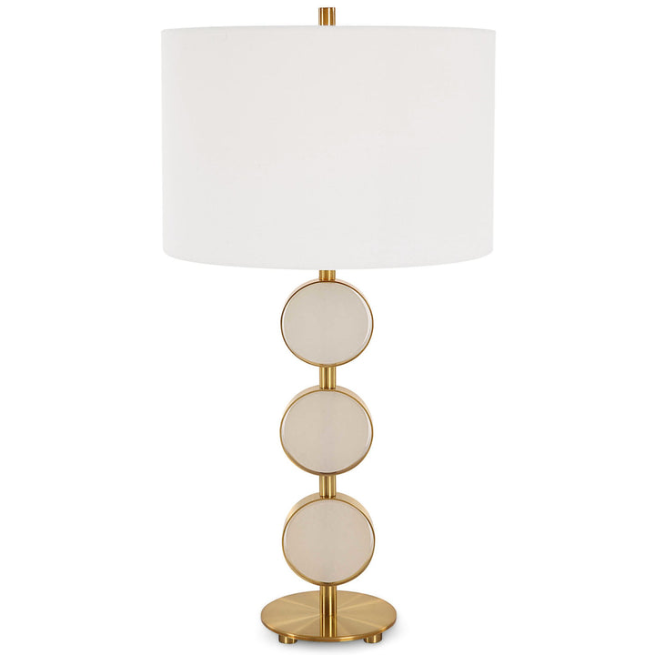 THREE RINGS BRASS TABLE LAMP