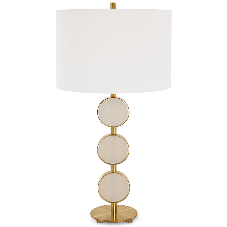 THREE RINGS BRASS TABLE LAMP