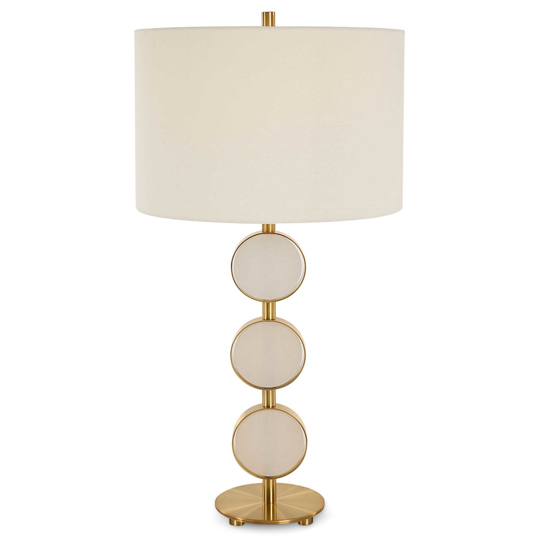 THREE RINGS BRASS TABLE LAMP