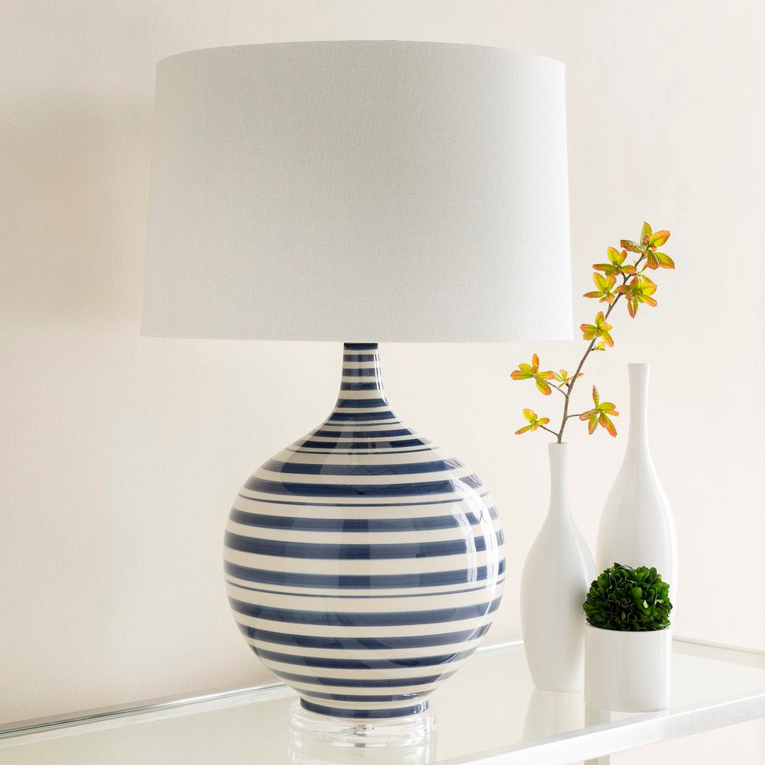 TIDELINE LAMP: NAVY, WHITE