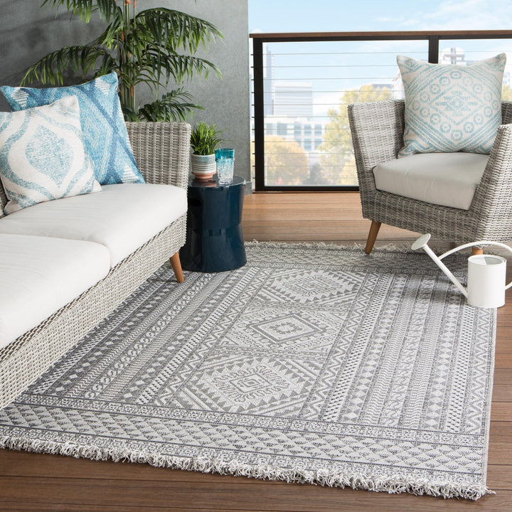 TIKAL INAYAH INDOOR - OUTDOOR RUG: GREY