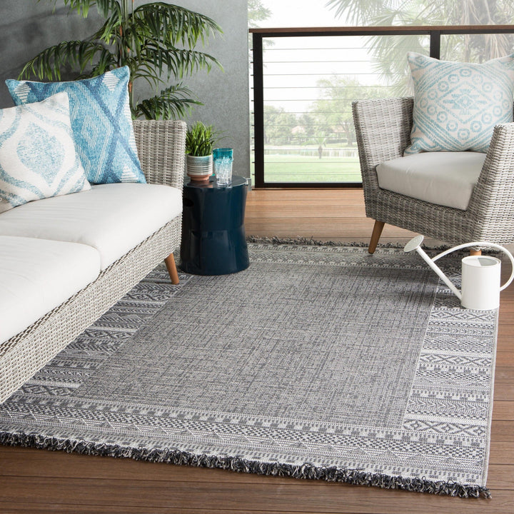 TIKAL KEYAN INDOOR - OUTDOOR RUG: GREY