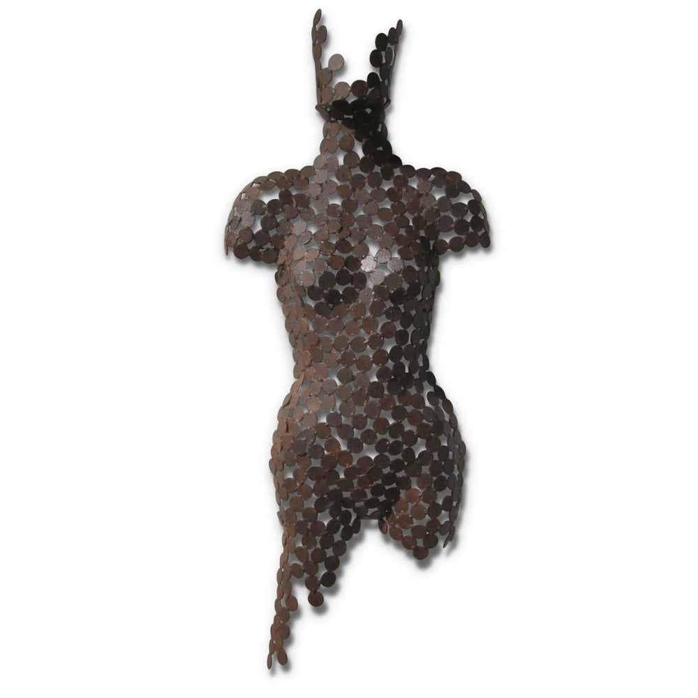 FEMALE TORSO WALL SCULPTURE Bronze