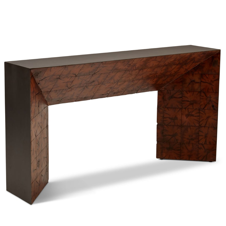 OLD POST INLAY CONSOLE TABLE Default Title