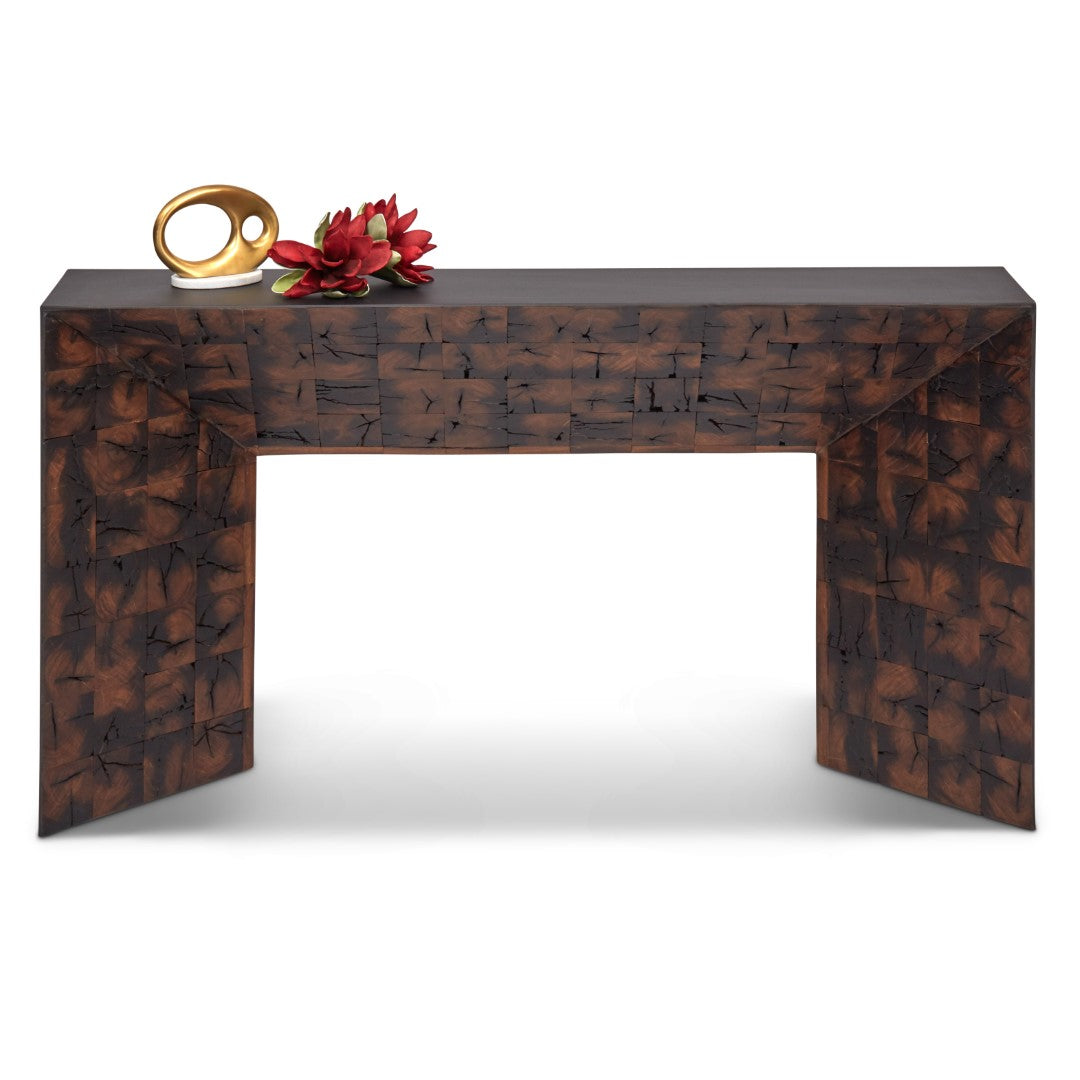 OLD POST INLAY CONSOLE TABLE Default Title