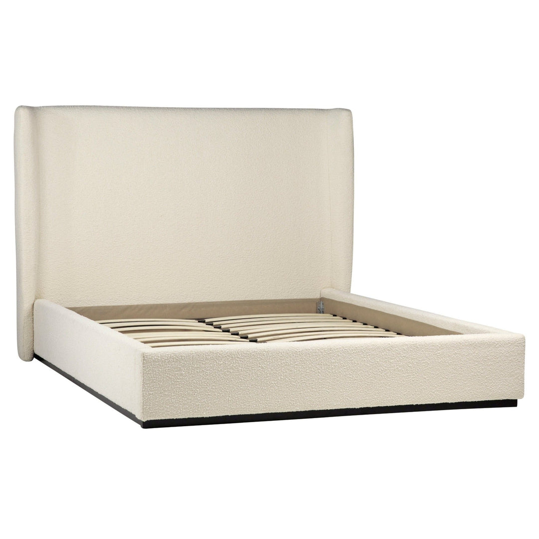 TOBIAS CREAM BOUCLÉ UPHOLSTERED BED