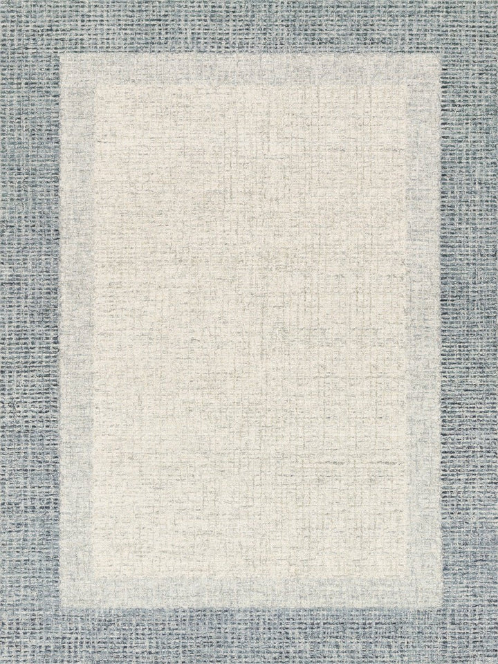 TONAL BORDERS TUFTED WOOL RUG