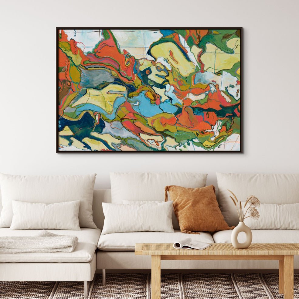 "TOPOGRAPHIC WONDERS" CANVAS ART