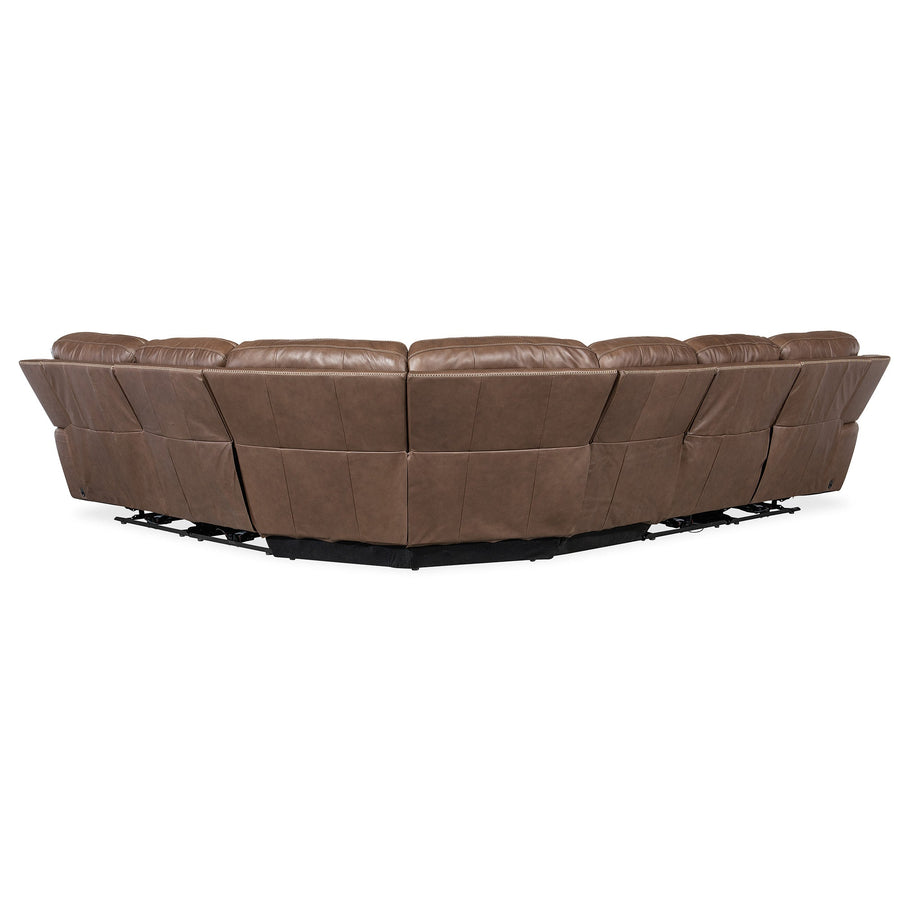 TORRES 6 PIECE 2 POWER HEADREST ARMLESS RECLINERS SECTIONAL SOFA