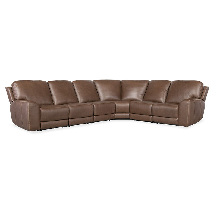TORRES 6 PIECE 2 POWER HEADREST ARMLESS RECLINERS SECTIONAL SOFA