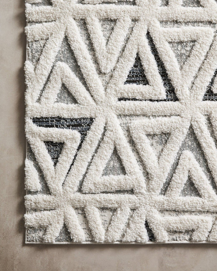 TRIA RUG: WHITE, INK BLUE, SLATE