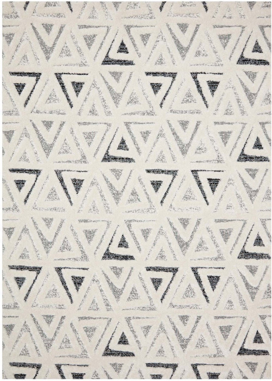 TRIA RUG: WHITE, INK BLUE, SLATE