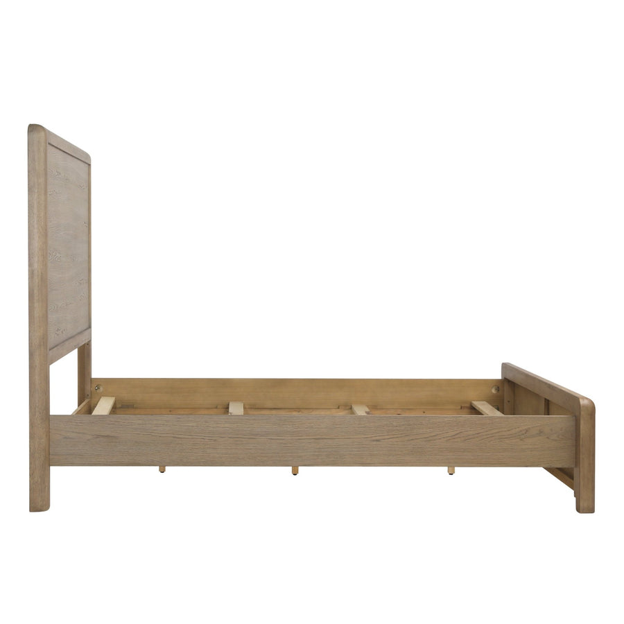 TRICIA NATURAL OAK PANEL BED