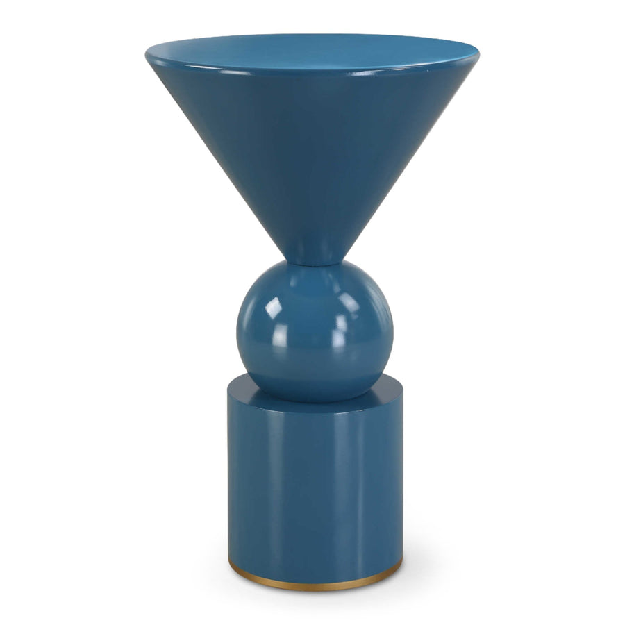 TRIG SIDE TABLE: BLUEAccent & End TablesAccent FurnitureUT22944