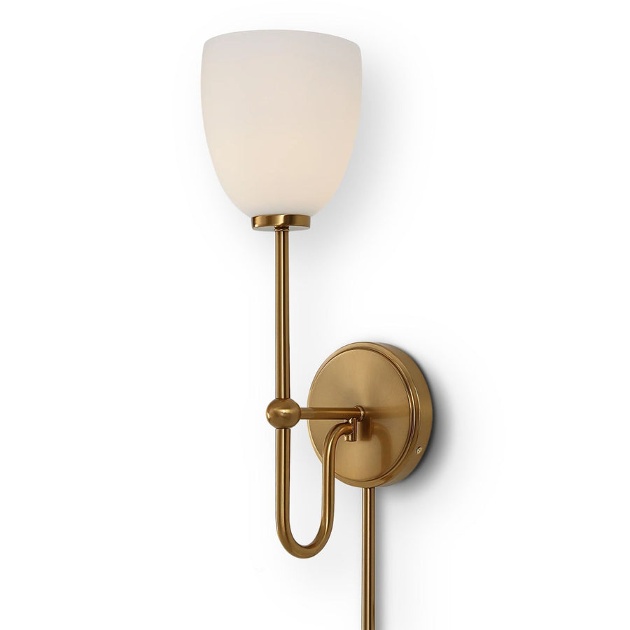 TROPHY 1 LIGHT BRASS SCONCE