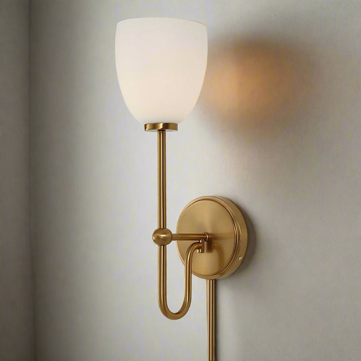 TROPHY 1 LIGHT BRASS SCONCE