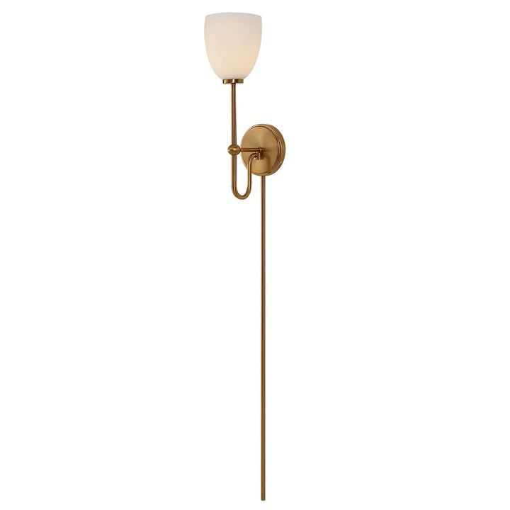 TROPHY 1 LIGHT BRASS SCONCE