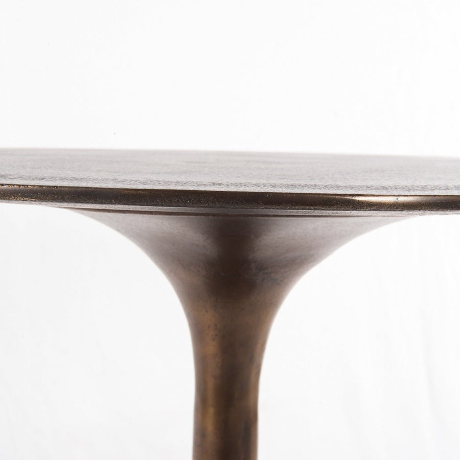 TULIP SIDE TABLE: ANTIQUE RUST