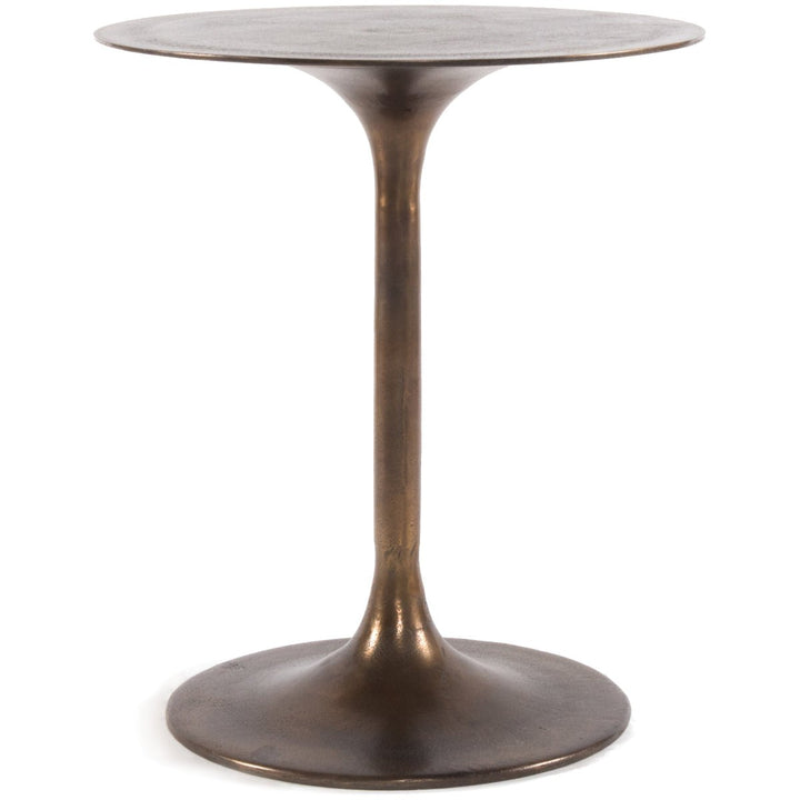 TULIP SIDE TABLE: ANTIQUE RUST