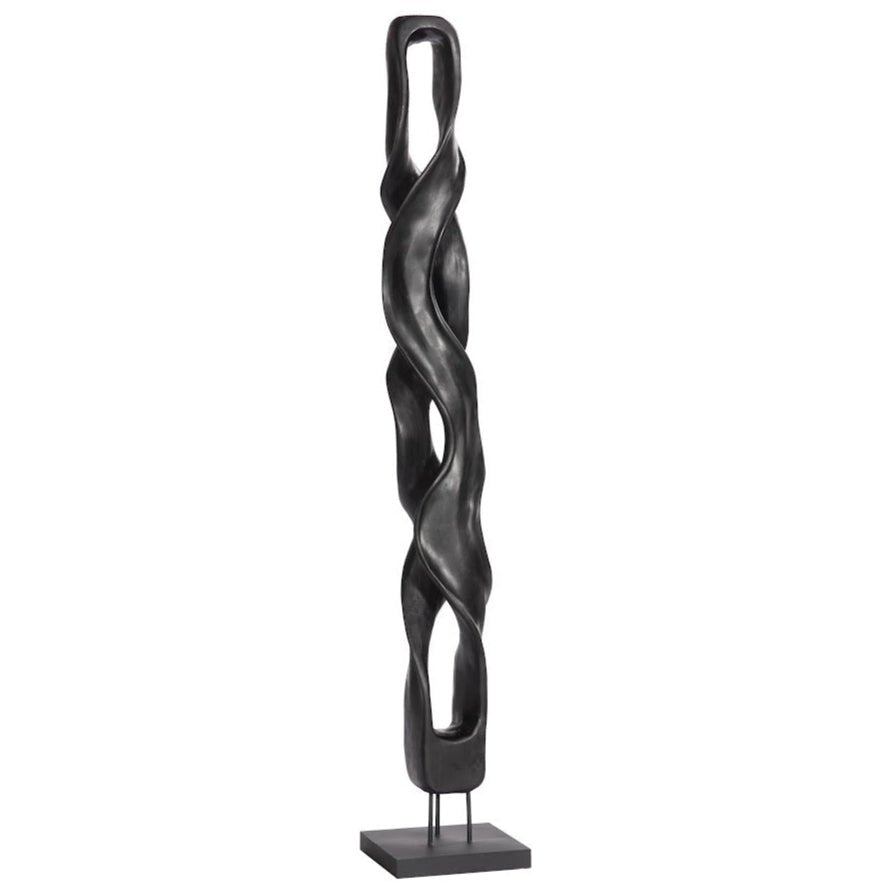 TWISTING ROOT SCULPTURE, BLACK