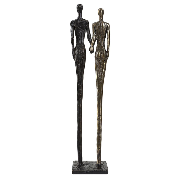 TWO'S COMPANY BRONZE SCULPTURE