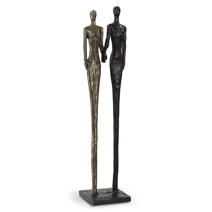 TWO'S COMPANY BRONZE SCULPTURE