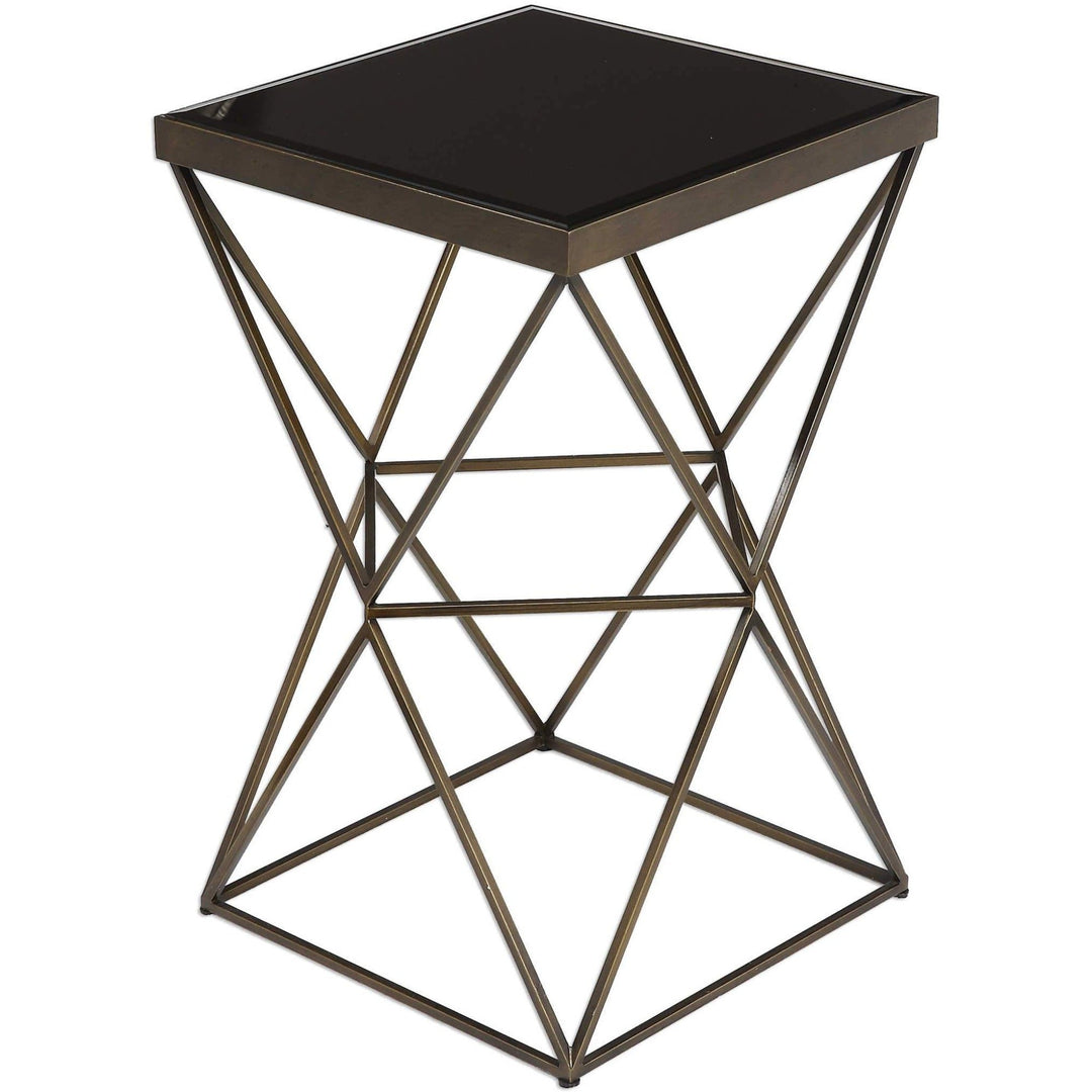 UBERTO ANTIQUE BRONZE SIDE TABLE