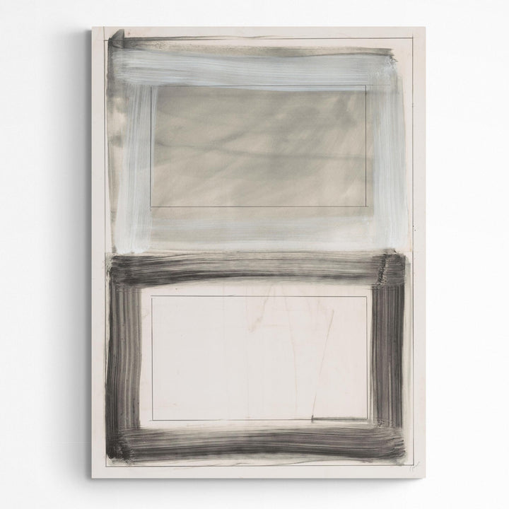 "BLACK & WHITE RECTANGLES" CANVAS ART
