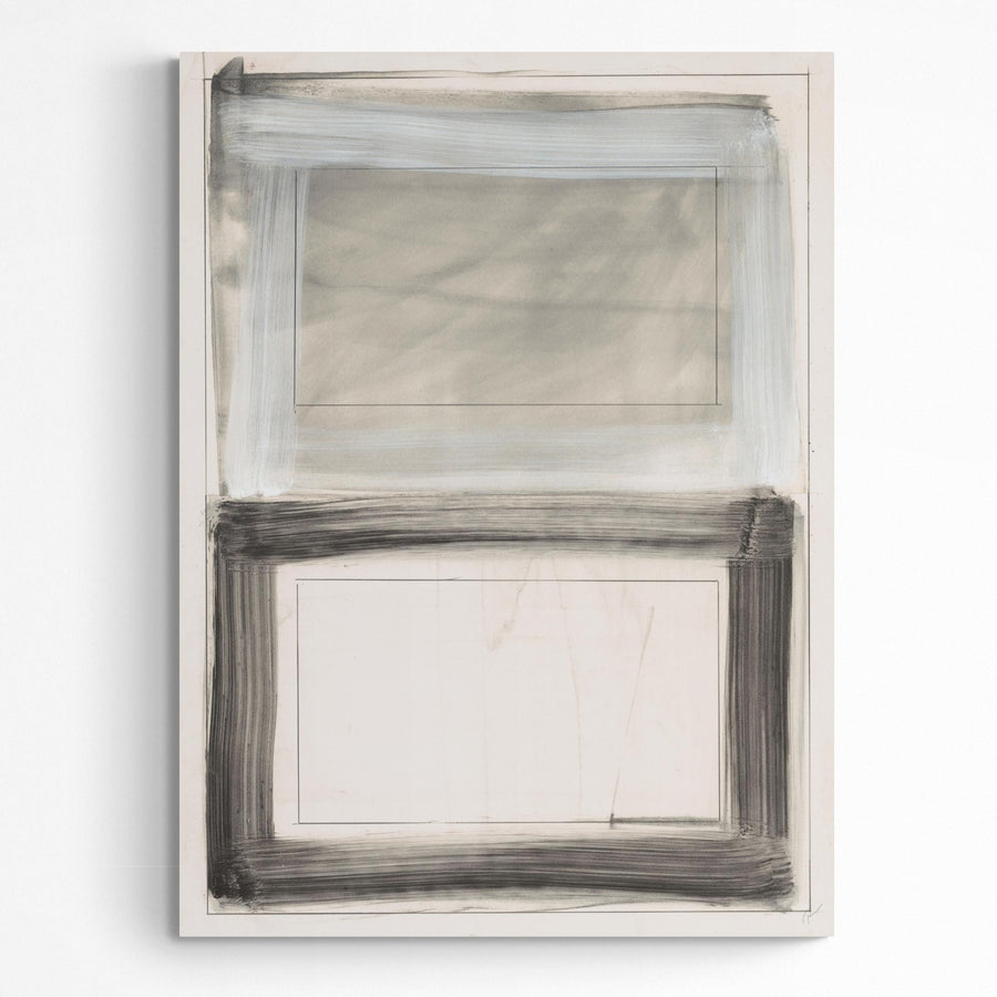 "BLACK & WHITE RECTANGLES" CANVAS ART