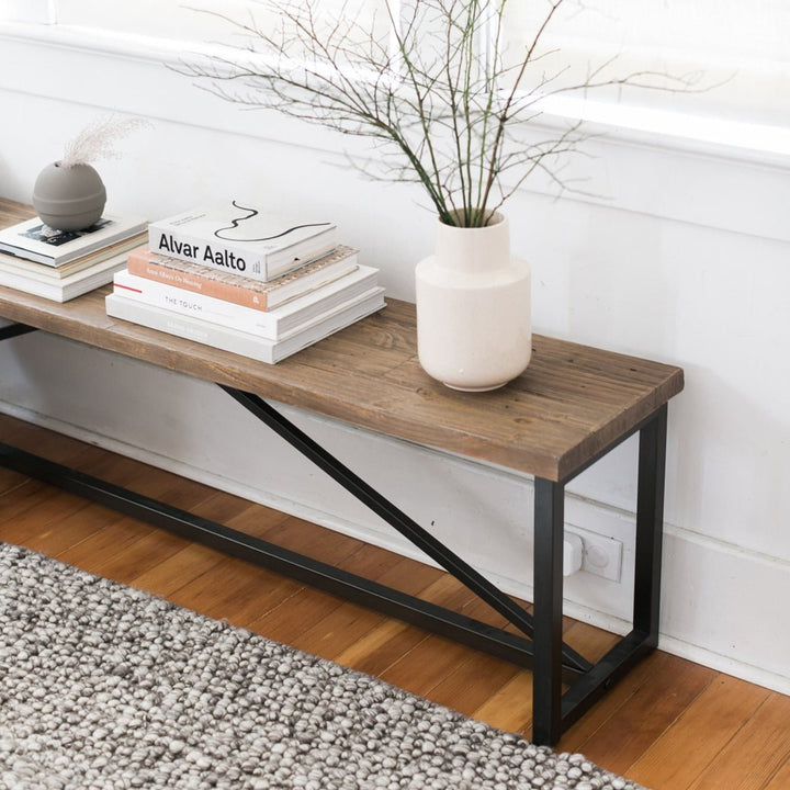 UPCYCLED PINE DINING BENCH