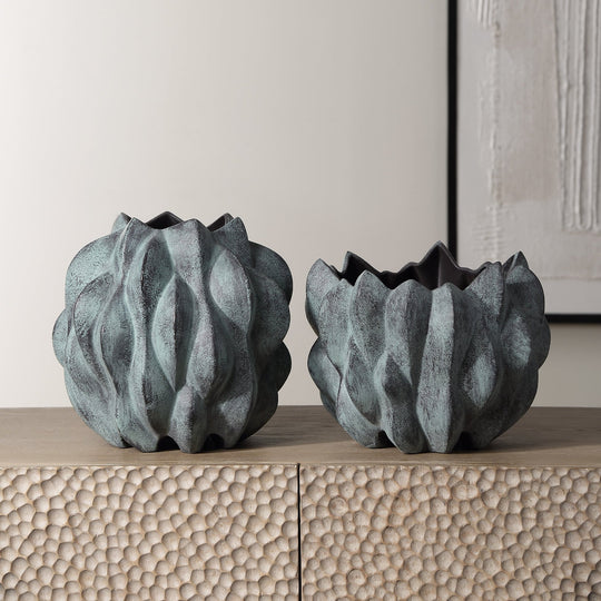 VERDANT BRONZE VASES | SET OF 2