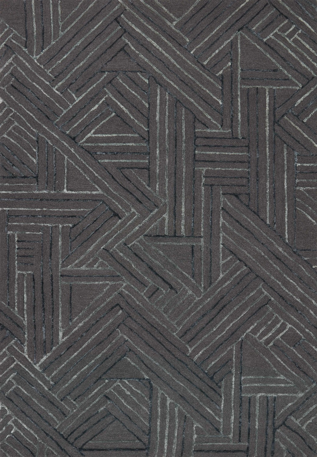 VERVE 01 WOOL + VISCOSE RUG: GRAPHITE