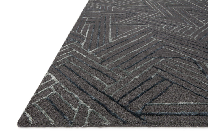 VERVE 01 WOOL + VISCOSE RUG: GRAPHITE