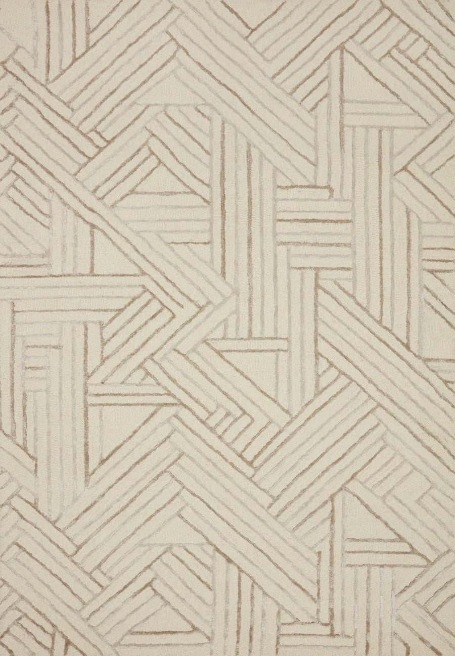 VERVE 01 WOOL + VISCOSE RUG: IVORY, OATMEAL