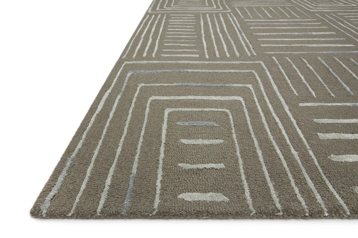 VERVE 02 WOOL + VISCOSE RUG: GREY, MIST