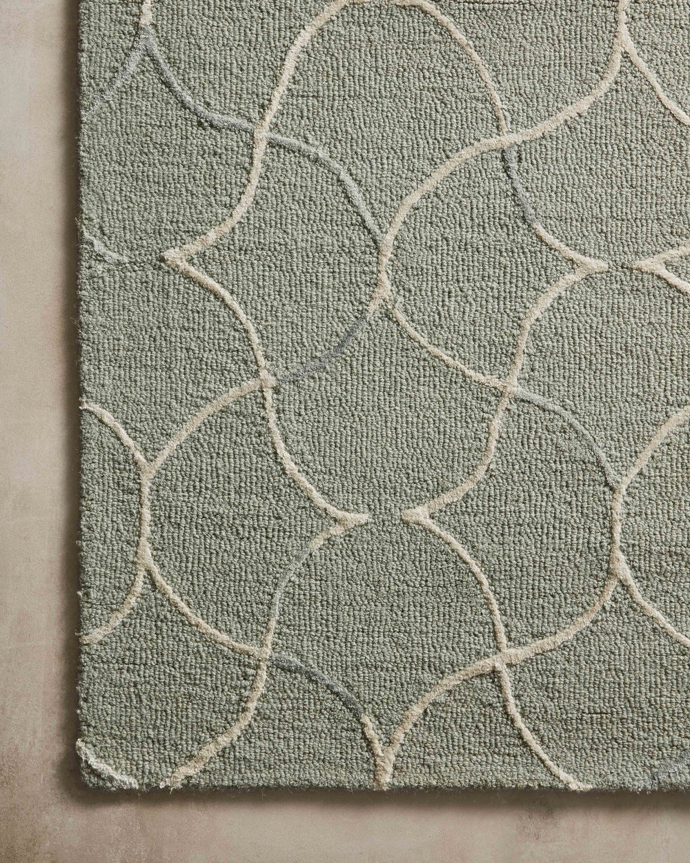 VERVE 05 WOOL + VISCOSE RUG: SAGE