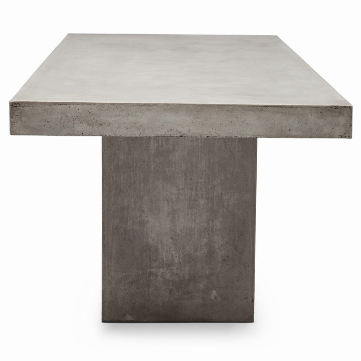 CONCRETE SLAB DINING TABLE 6'