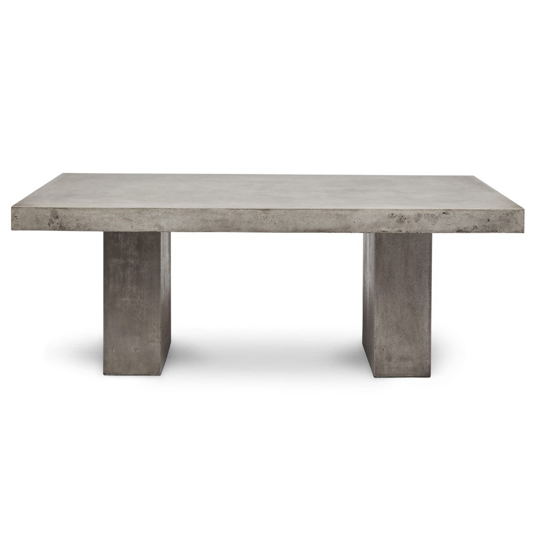CONCRETE SLAB DINING TABLE 7'