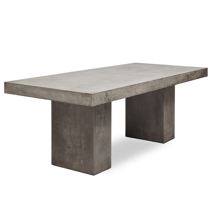 CONCRETE SLAB DINING TABLE 7'