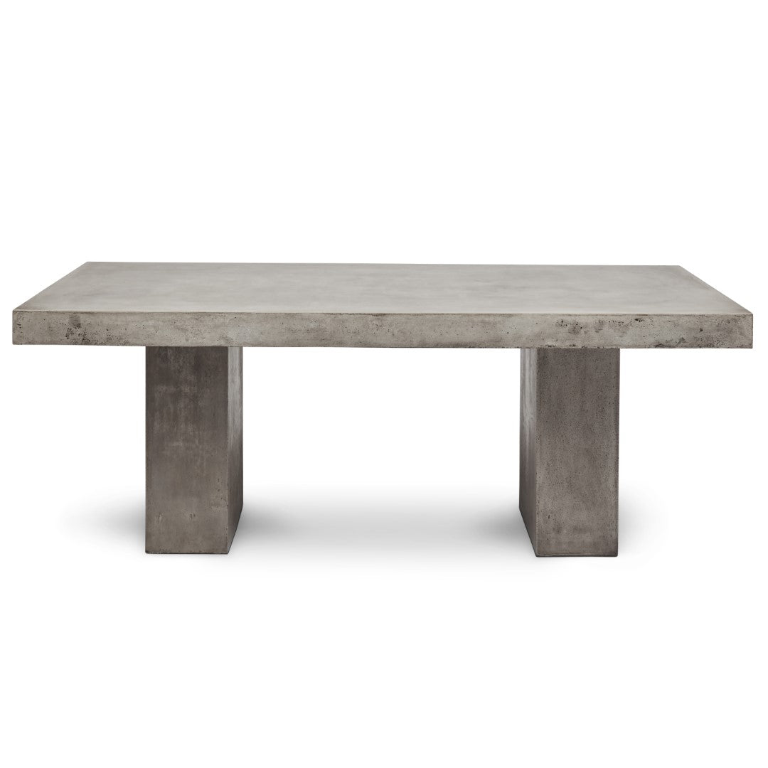CONCRETE SLAB DINING TABLE 8'